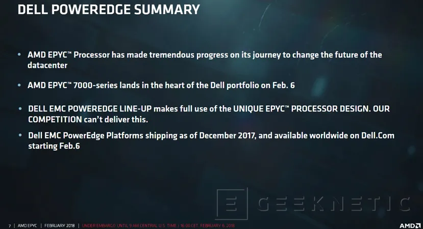 Geeknetic Dell y AMD presentan la línea de servidores PowerEdge con procesadores AMD EPYC 8