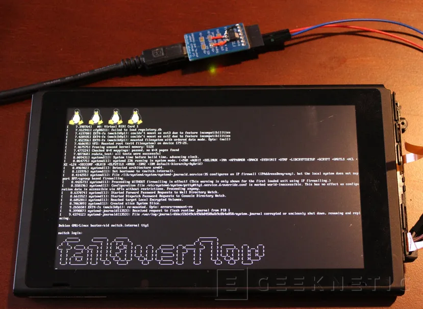 Geeknetic Consiguen instalar Linux en una Nintendo Switch 1