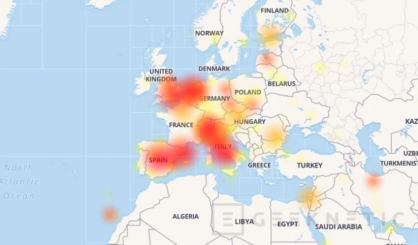 Geeknetic Telegram se ha caído a nivel europeo 1
