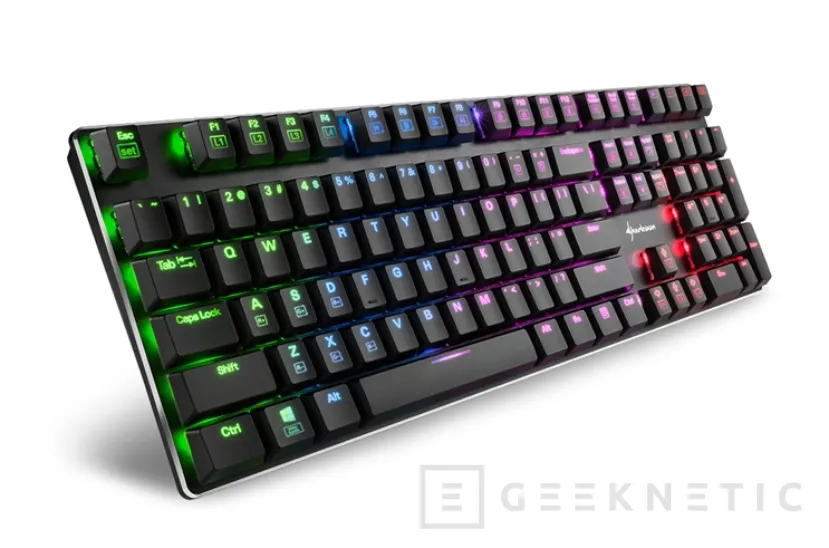 Geeknetic Los teclados mecánicos de perfil bajo Sharkoon PureWriter se pasan al RGB 1