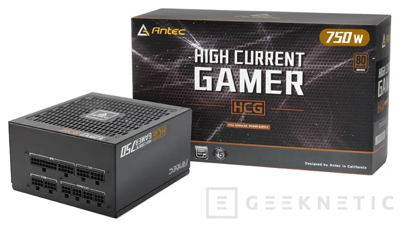Geeknetic Antec presenta las nuevas fuentes modulares HCG de 750w y 850w con 5 años de garantía 1