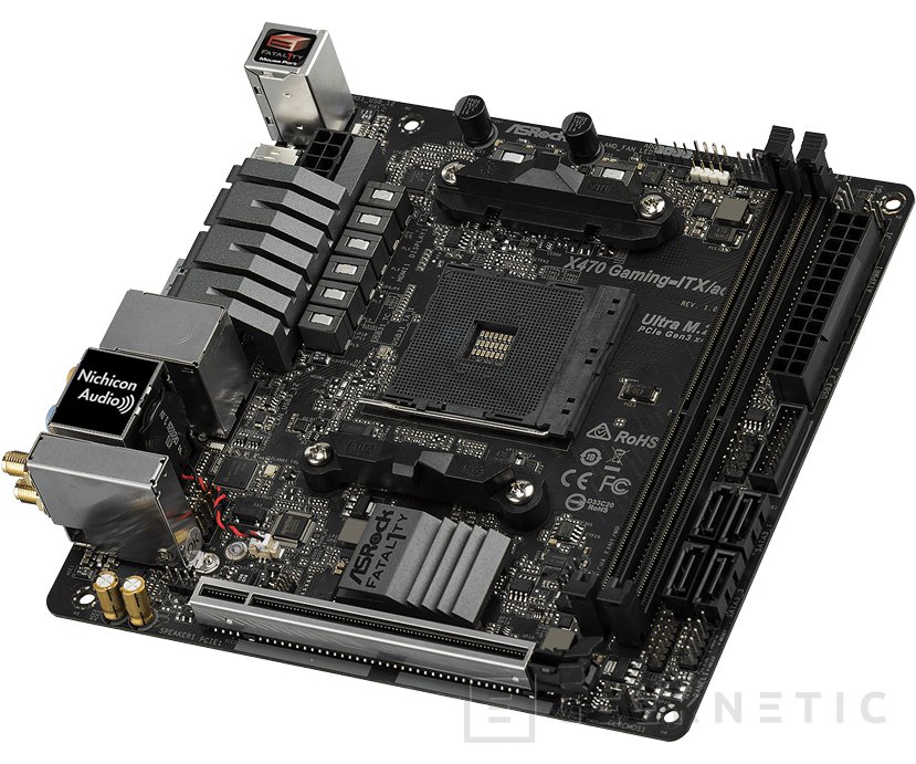 ASRock anuncia la X470 Fatal1ty Gaming-ITX/ac, su primera placa