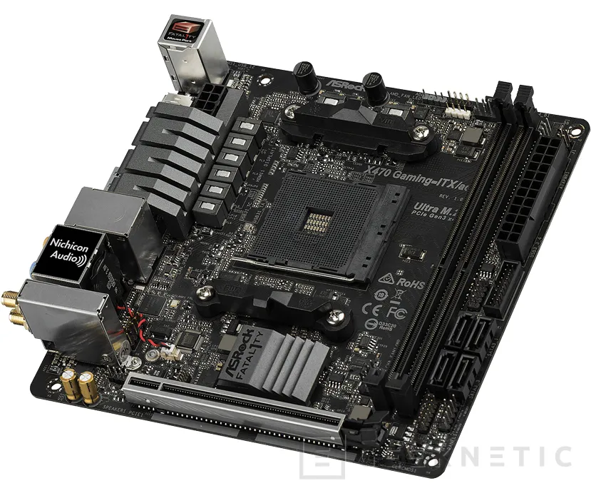 Geeknetic ASRock anuncia la X470 Fatal1ty Gaming-ITX/ac, su primera placa base Mini-ITX para RYZEN 2 1