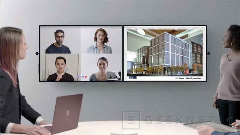 Geeknetic Microsoft presenta las Surface Hub 2 para un mejor trabajo en grupo en las empresas 1