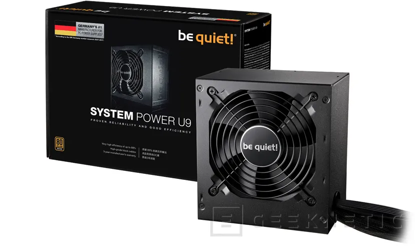 Geeknetic Be Quiet! Introduce la serie de fuentes económicas System Power U9 1