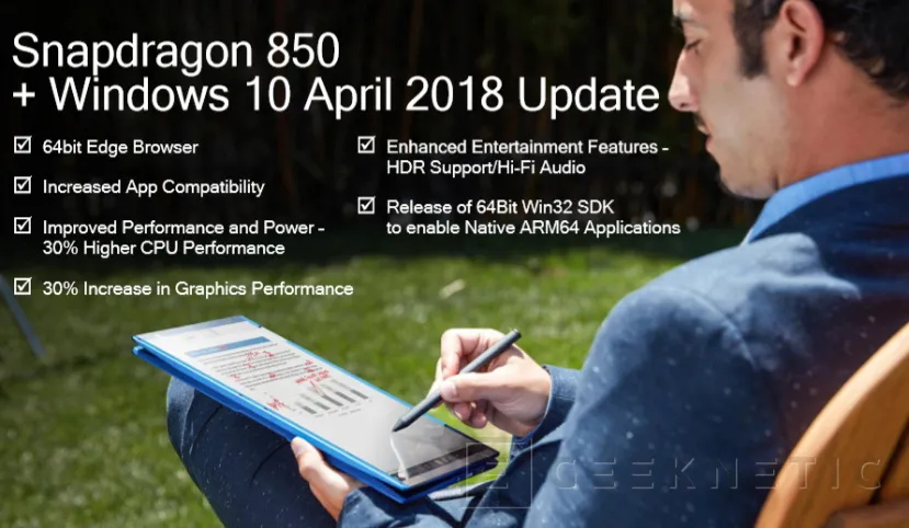 Geeknetic Qualcomm anuncia el Snapdragon 850 para dar vida a la nueva generación de portátiles &quot;siempre conectados&quot; con Windows 10 ARM 9