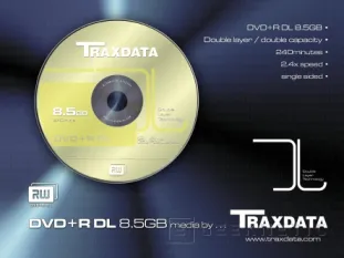 Traxdata permite almacenar cerca de 9 GB en sus DVD+R DL, Imagen 1