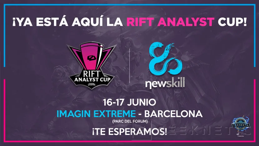 Geeknetic Newskill patrocinará el evento Rift Analyst Cup 1