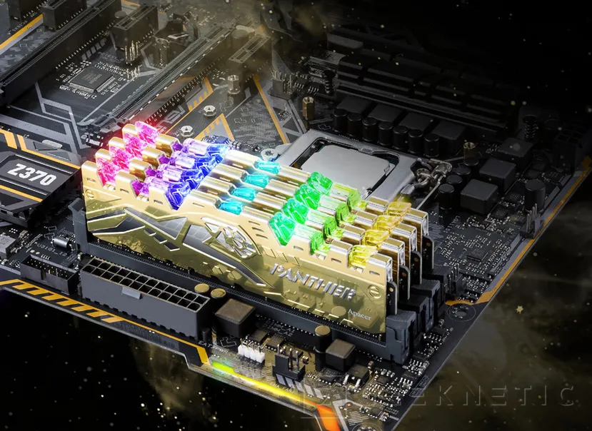Geeknetic Apacer tiñe de dorado sus memorias DDR4 Panther RGB 1