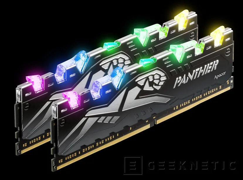 Geeknetic Apacer tiñe de dorado sus memorias DDR4 Panther RGB 2