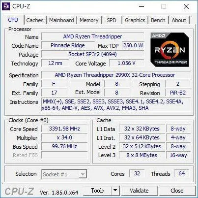 Geeknetic Aparecen los primeros benchmarks del AMD Threadripper 2 2990X de 32 núcleos 4