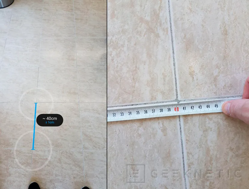 Geeknetic Con Google Measure y un smartphone que soporte ARCore puedes medir distancias con la cámara del móvil 3