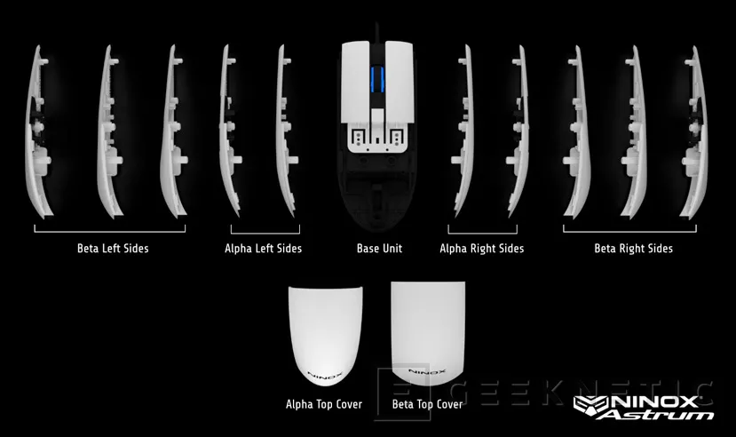 Geeknetic El Ninox Astrum es el ratón modular más ligero del mundo y permite numerosas combinaciones 1