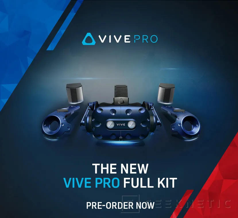 Geeknetic HTC por fin anuncia el VIVE Pro Full Kit, precisión submilimétrica para varios usuarios en 100 metros cuadrados 1
