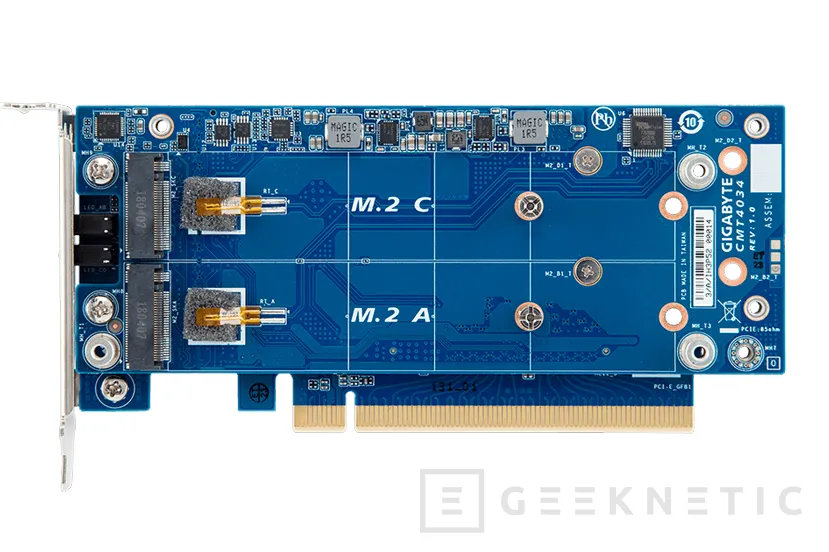 Geeknetic Estas tarjetas PCIe de Gigabyte permite colocar hasta 4 SSD M.2 de alto rendimiento 2