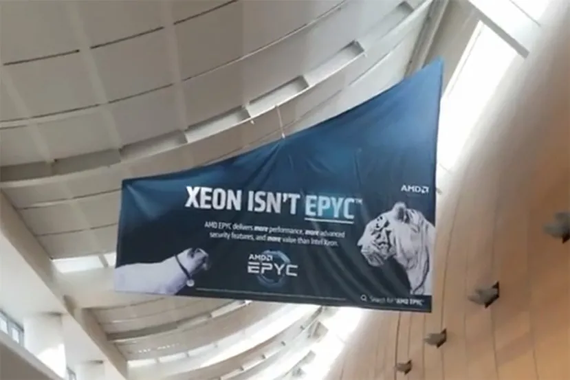 Geeknetic AMD ridiculiza a Intel en su ultima campaña publicitaria de EPYC en el aeropuerto de San Jose 2