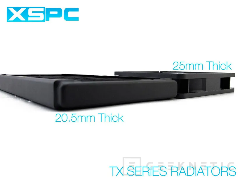 Geeknetic XSPC lanza la serie TX de radiadores ultrafinos, 20% más finos que un ventilador típico 1