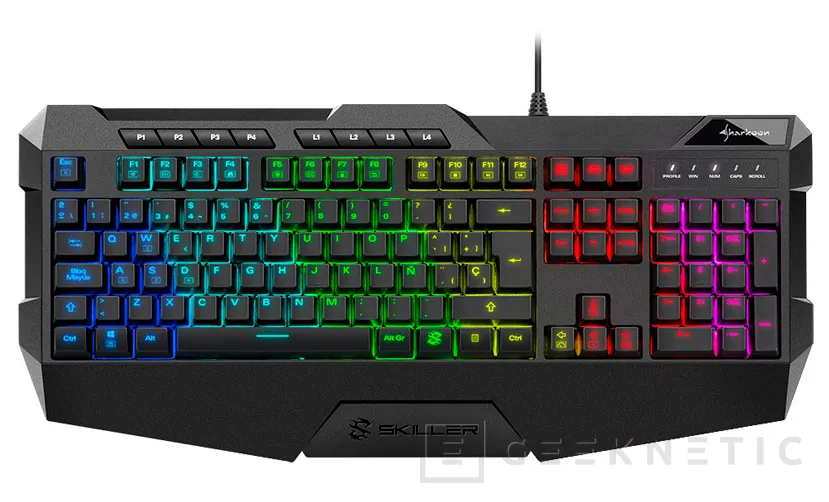 Geeknetic El teclado gaming Sharkoon SGK4 llega con iluminación RGB por zonas por 29.99 Euros 2