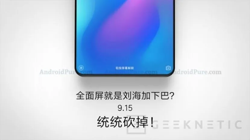 Geeknetic El Xiaomi Mi Mix 3 será el Smartphone con menos marco del mundo cuando se lance el 15 de septiembre 1