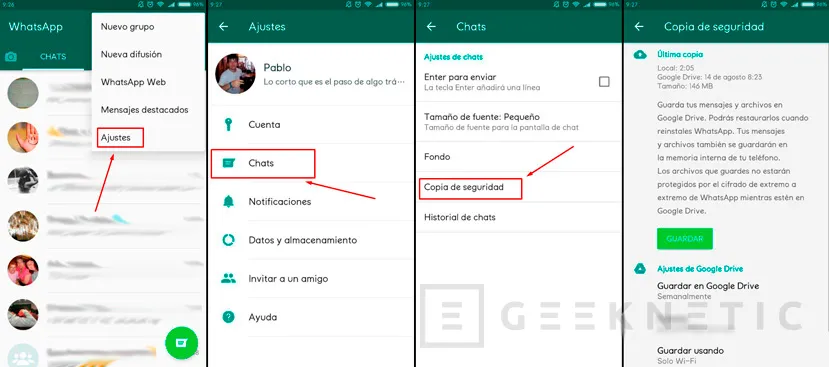 Geeknetic Google ofrecerá almacenamiento ilimitado para copias de seguridad de WhatsApp 1