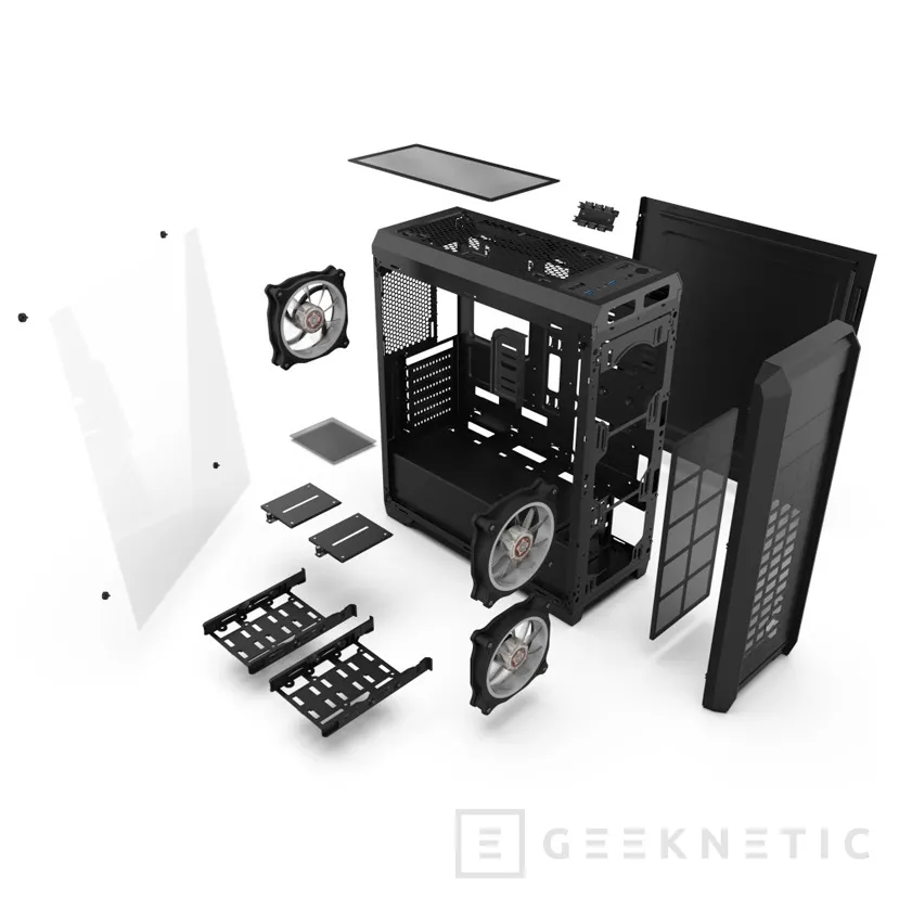 Geeknetic SilentiumPC añade la Regnum RG4T(F) RGB con cristal templado y 3 ventiladores de serie por 57 Euros 3