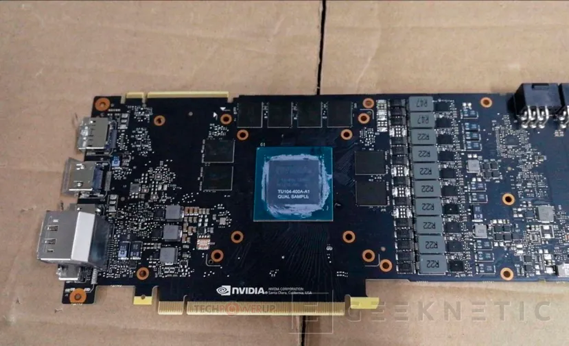 Geeknetic Primeras imágenes del enorme chip TU104 que dará vida a las NVIDIA GeForce RTX 2080 1