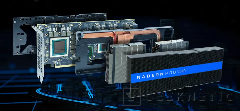 Geeknetic Radeon PRO V340, doble GPU Vega para la gráfica de cómputo más potente de AMD 2