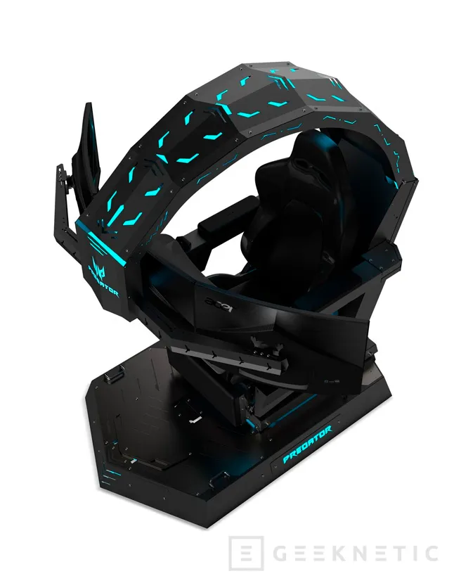 Geeknetic ACER Predator Thronos, una silla gaming motorizada para 3 monitores con más de 200 kg de peso 5