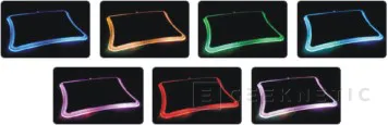 Alterna los siete colores de alfombrilla luminosa de Thermaltake con sus 12 leds, Imagen 2