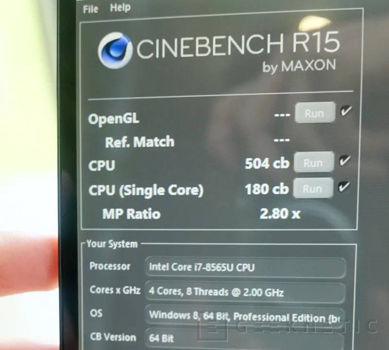 Geeknetic Los primeros Benchmarks del Intel Core i7-8565U a 4,6 GHz muestran un excelente rendimiento single-core 2