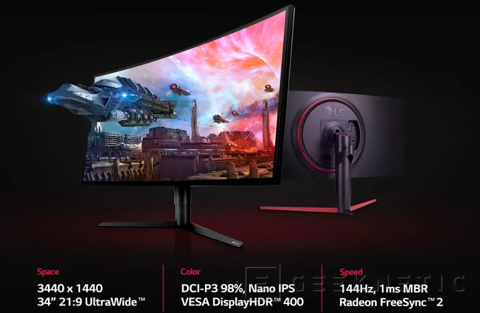 Geeknetic LG lanza los monitores gaming 34GK950G y 34GK950F en formato 21:9 y panel IPS a 144 Hz 2