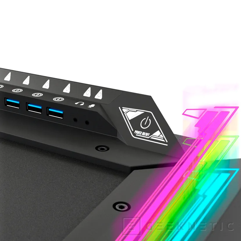 Geeknetic NewSkill presenta su nueva mesa gaming Fenrir equipada con un hub USB 3.0 y RGB 2