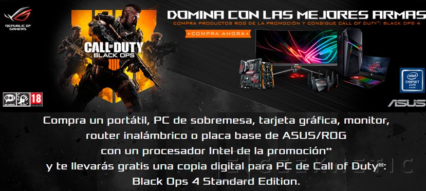 Asus Te Regala El Call Of Duty 4 Black Ops Por La Compra De Varios