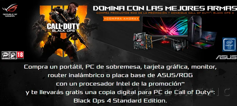 Geeknetic ASUS te regala el Call of Duty 4: Black Ops por la compra de varios de sus productos 1