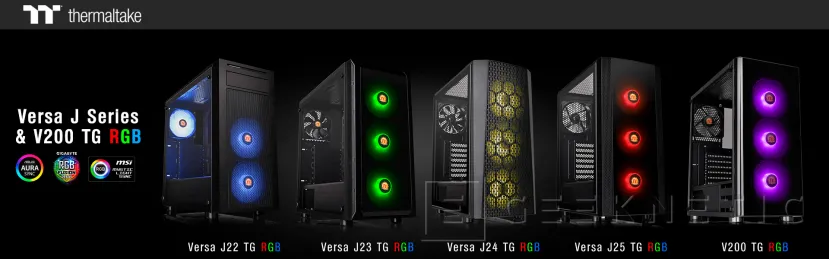 Geeknetic Thermaltake actualiza sus semitorres Versa J y V200 con iluminación RGB 4