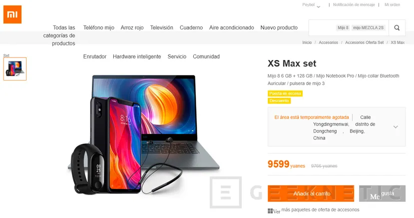 Geeknetic Xiaomi trolea a Apple lanzando 3 packs de productos llamados XR, Xs y Xs Max por el mismo precio que los iPhone 3