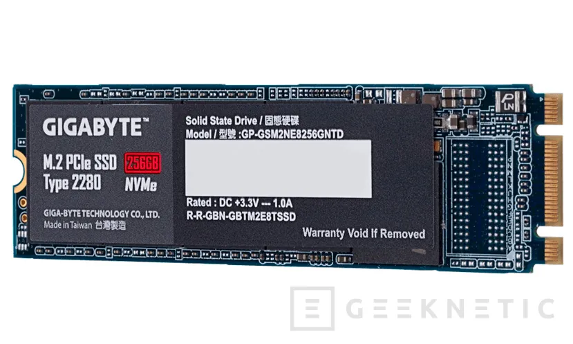 Geeknetic Gigabyte anuncia sus primeros SSD PCIe M.2 con NVMe 1.3 en tres capacidades 2
