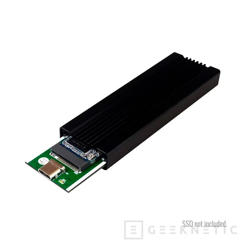 Geeknetic MyDigitalSSD lanza la carcasa M2X para unidades M.2 con USB-C y 2 líneas PCIe 3.0 NMVe 2