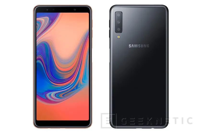 Mencionar Rareza torneo El Samsung Galaxy A7 (2018) incorpora triple cámara trasera y sensor de  huellas en el lateral derecho - Noticia