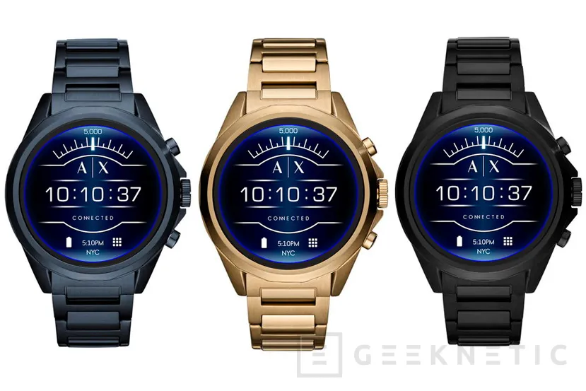 Geeknetic Armani lanza su primer smartwatch con Wear OS con resistencia a inmersiones de 30 metros 1