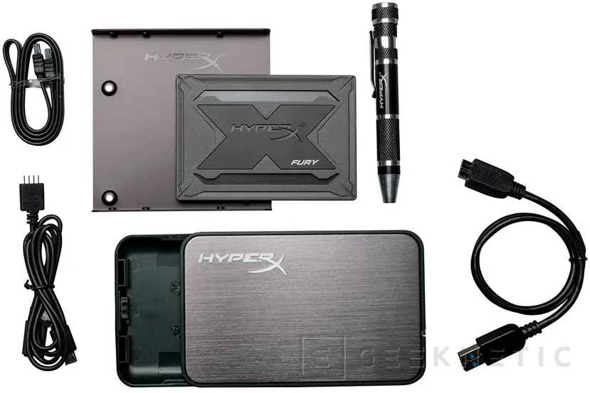 Geeknetic Los SSD Kingston HyperX Fury llegan con iluminación RGB y carcasa externa 2
