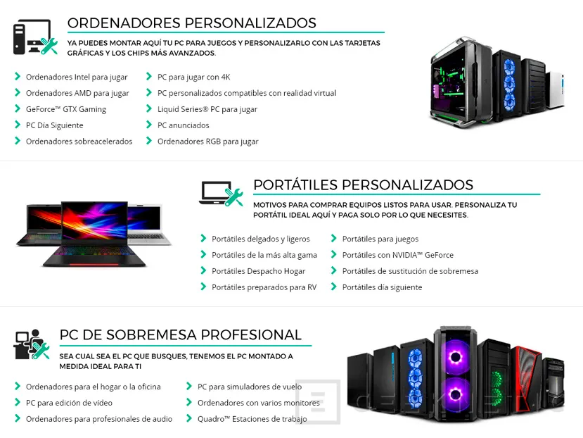 Geeknetic PC Specialist ya vende PCs Gaming configurables en España 1