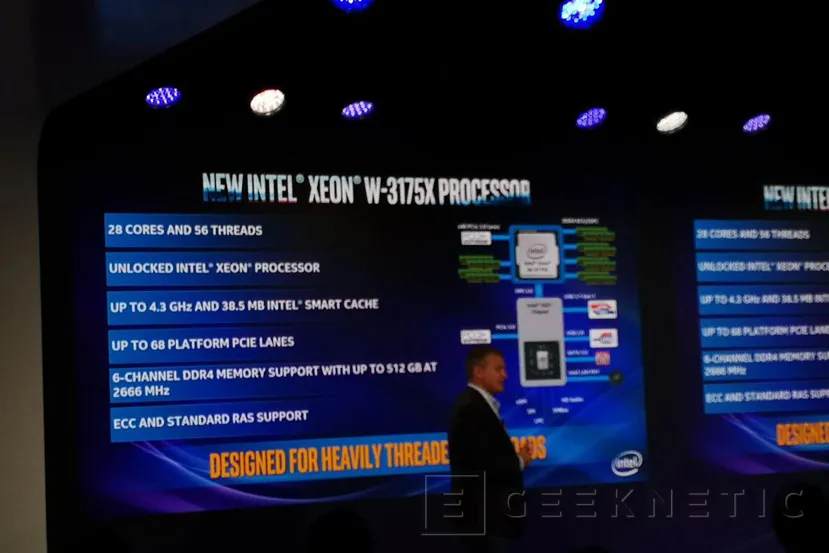 Geeknetic Intel revela su procesador Xeon W-3175X con multiplicador desbloqueado y 28 núcleos 2