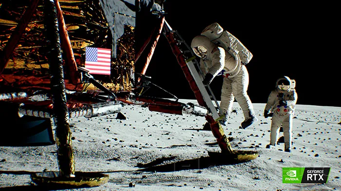 Geeknetic Nvidia muestra las posibilidades del Raytracing en su demo Lunar Landing 1