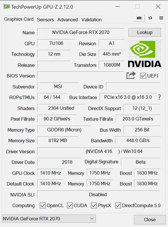 Geeknetic Se filtran los primeros resultados de rendimiento en juegos de la NVIDIA GeForce RTX 2070 2
