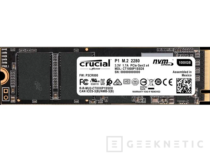Geeknetic Crucial anuncia el primer SSD NVMe con celdas NAND FLASH QLC para unos precios contenidos 1