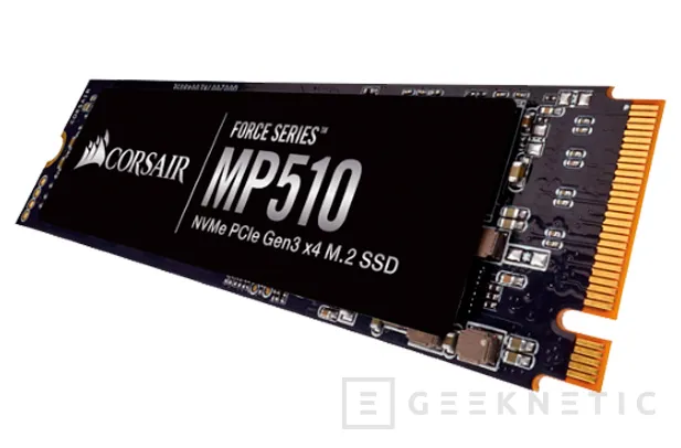 Geeknetic Llegan los SSD NVMe de alto rendimiento Corsair MP510 con velocidades de hasta 3.480 MB/s 1