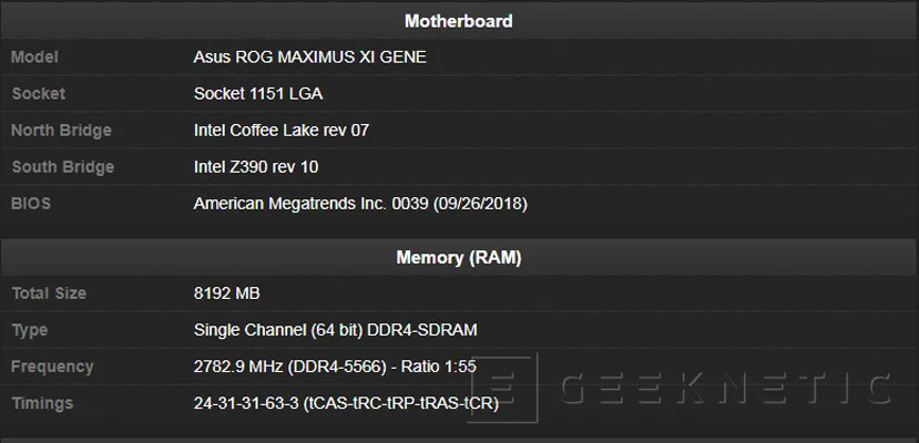 Geeknetic El overclocker Hocayu consigue llevar un kit de memoria DDR4 G.Skill a 5566MHz 1