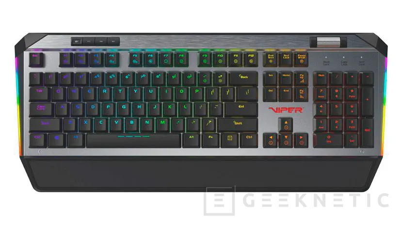 Geeknetic El teclado mecánico Patriot Viper V765 RGB es el primero en incorporar los interruptores Kailh White Box DIP 1