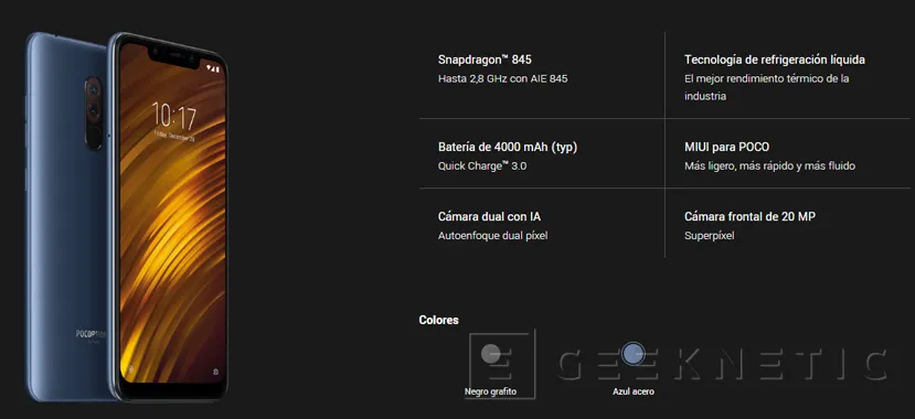 Geeknetic El Pocophone F1 se actualizará como mínimo hasta Android Q 1